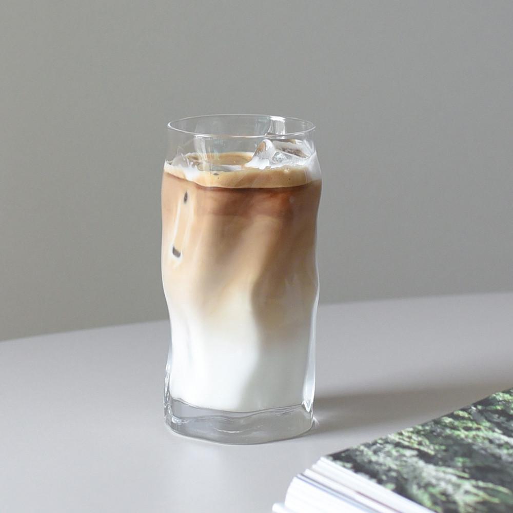 못난이 카페 롱 글라스