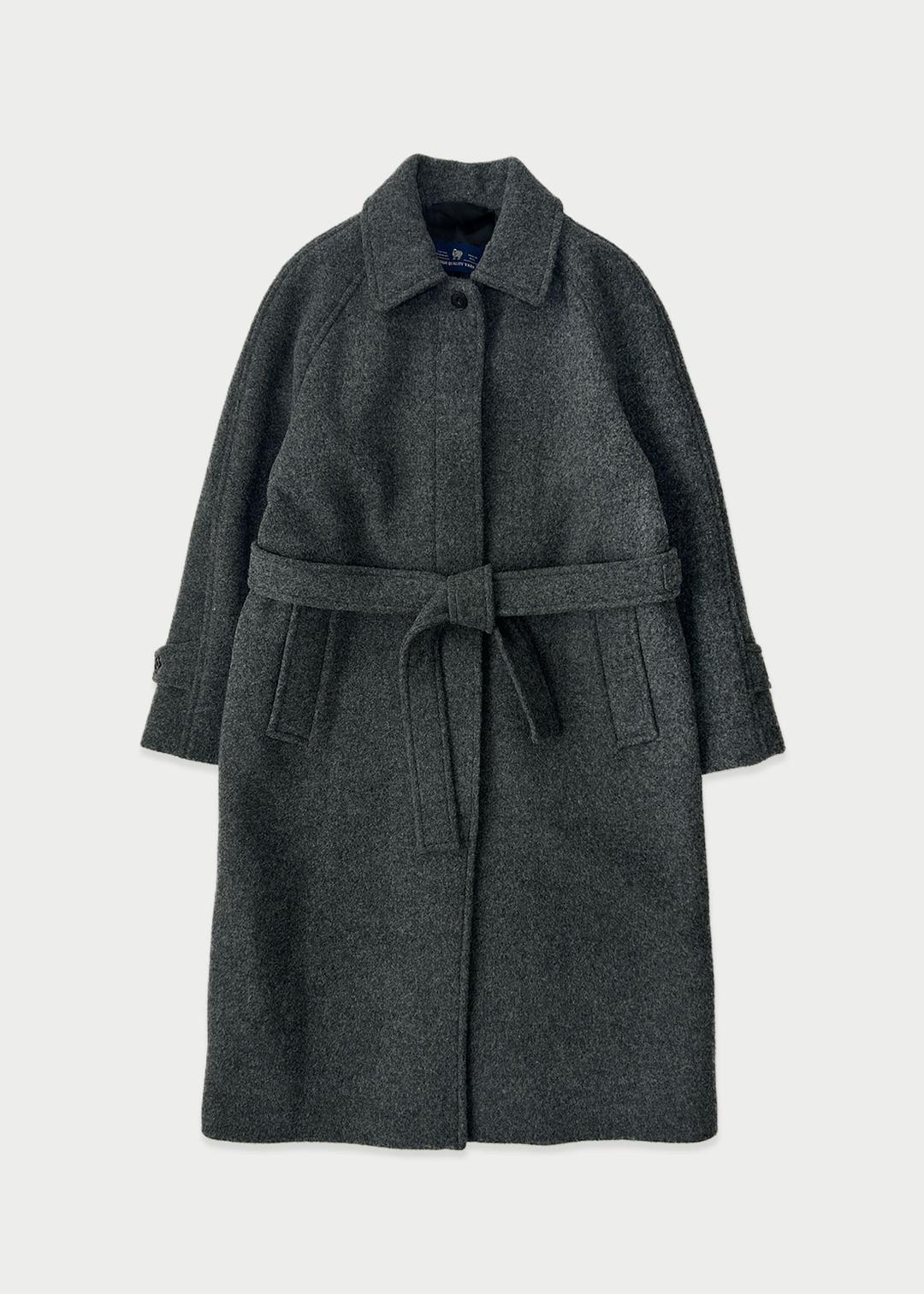 Dec classic balmacan coat_ Charcoal