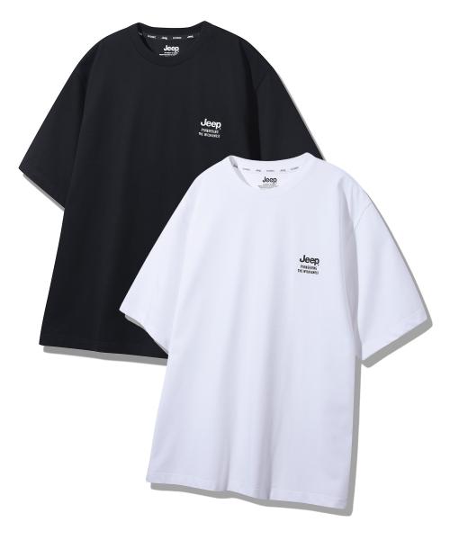[2PACK] 190g 싱글 에어그램  반팔 티셔츠 (JQ5TSU159BK)