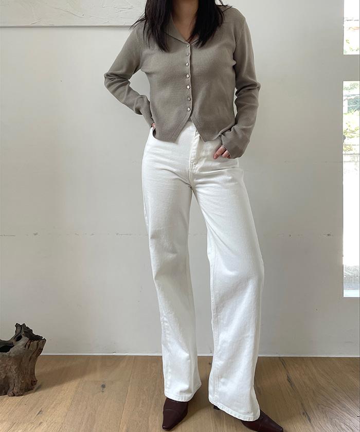 Basic Long Pants [White]