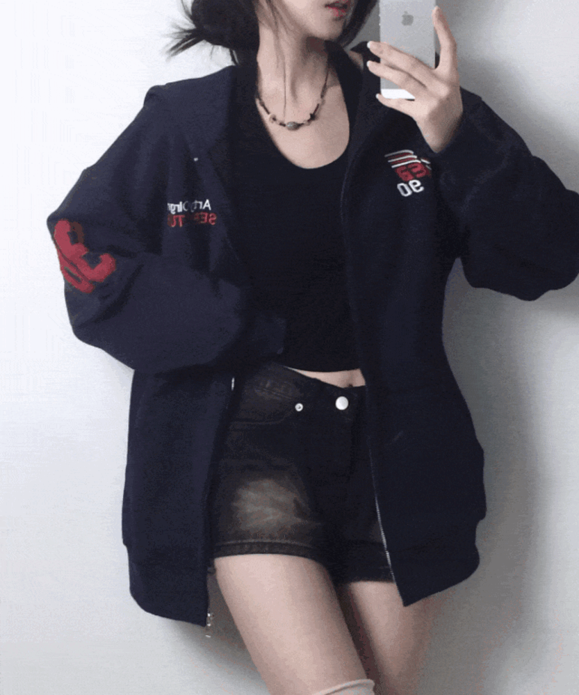 [핏보장/사계절템] 하루 빈티지 오버핏 후드집업