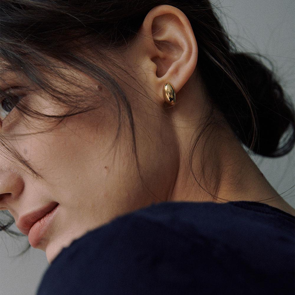 [925 silver] Deux.silver.184 / corvo earring (gold)