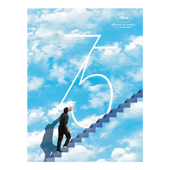 Affiche officielle du 75e Festival de Cannes - 60 x 80 cm