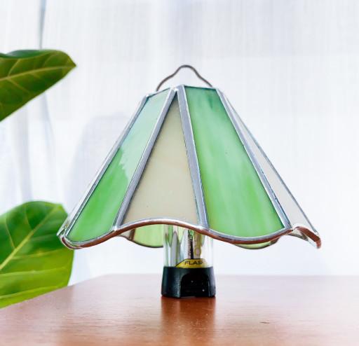 감성캠핑 스테인드글라스 골제로 알리마 램프 쉐이드
