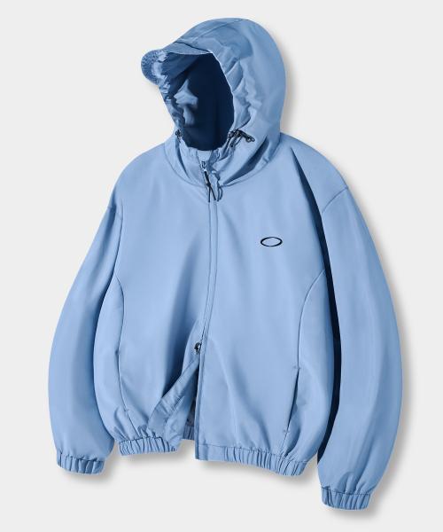 VLAD 2WAY 미니멀 LOGO 후드 윈드브레이커_스카이