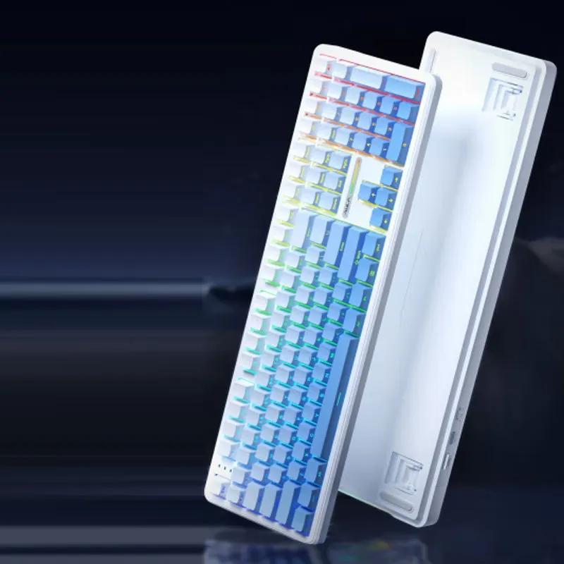 독거미 F108 커스텀 기계식 키보드 유선 Type-c 블루투스 2.4G 3모드 가스켓구조 RGB라이트