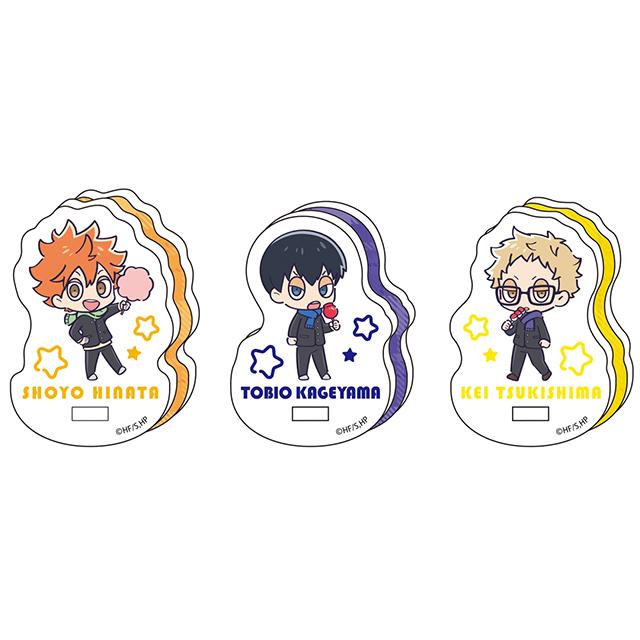 [24년 02월 발매] 메디코스 하이큐 굿즈 점프페스타 2024 미니 캐릭터 유라유라 아크릴 스탠드 01 히나타 쇼요 카게야마 토비오 츠키시마 케이