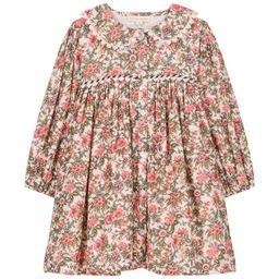 Marlotta 플로럴 무늬 드레스 Ivory Enchanted Fields