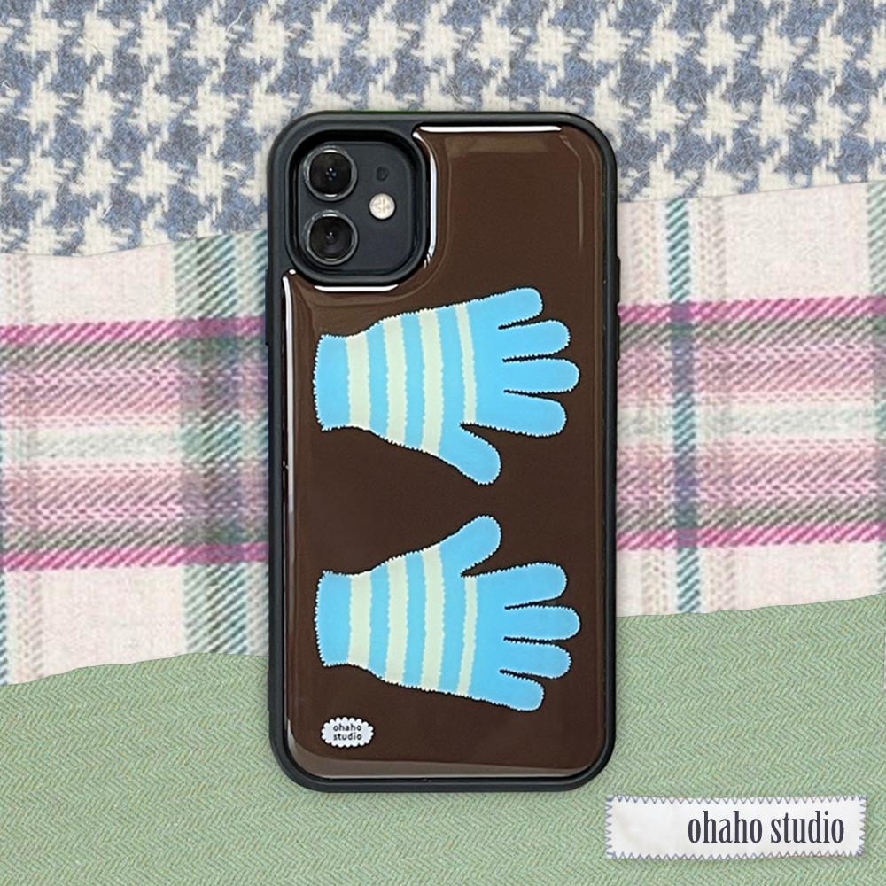 오하호스튜디오 Fluffy Gloves 에폭시 범퍼케이스 아이폰11
