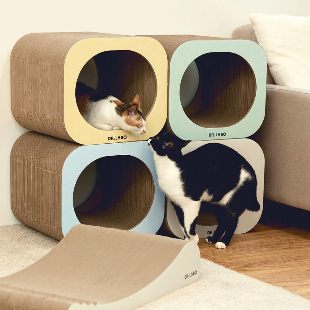 닥터라보 슥슥 스크래쳐 터널형 고양이스크래쳐 숨숨집 용품
