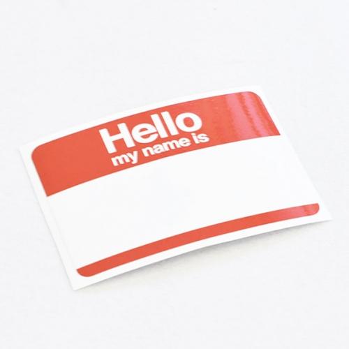 Hello MY NAME IS sticker