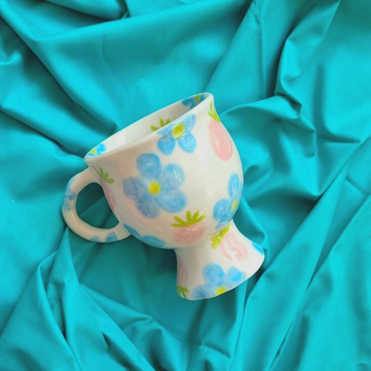 하늘꽃딸기 고블렛잔