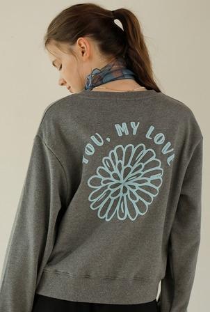 A DANDELION V-NECK SWEATSHIRT [2colors]