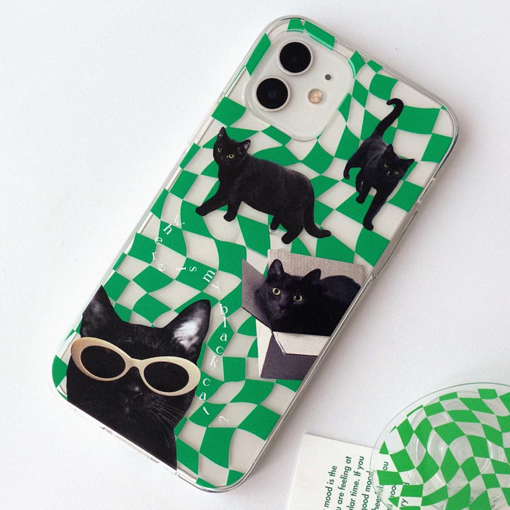 체커보드케이스 고양이케이스