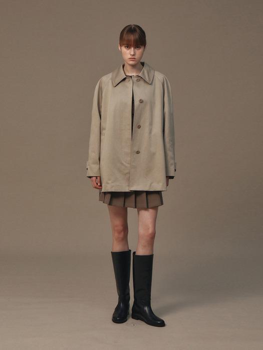 MAC HALF TRENCH COAT (BEIGE)