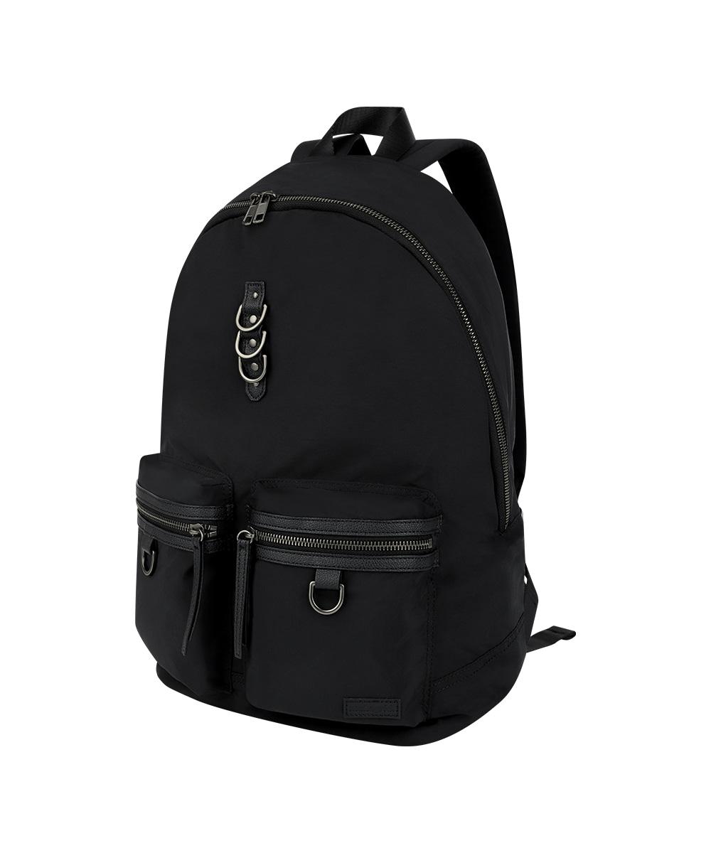 TWO POCKET BACKPACK[BLACK]