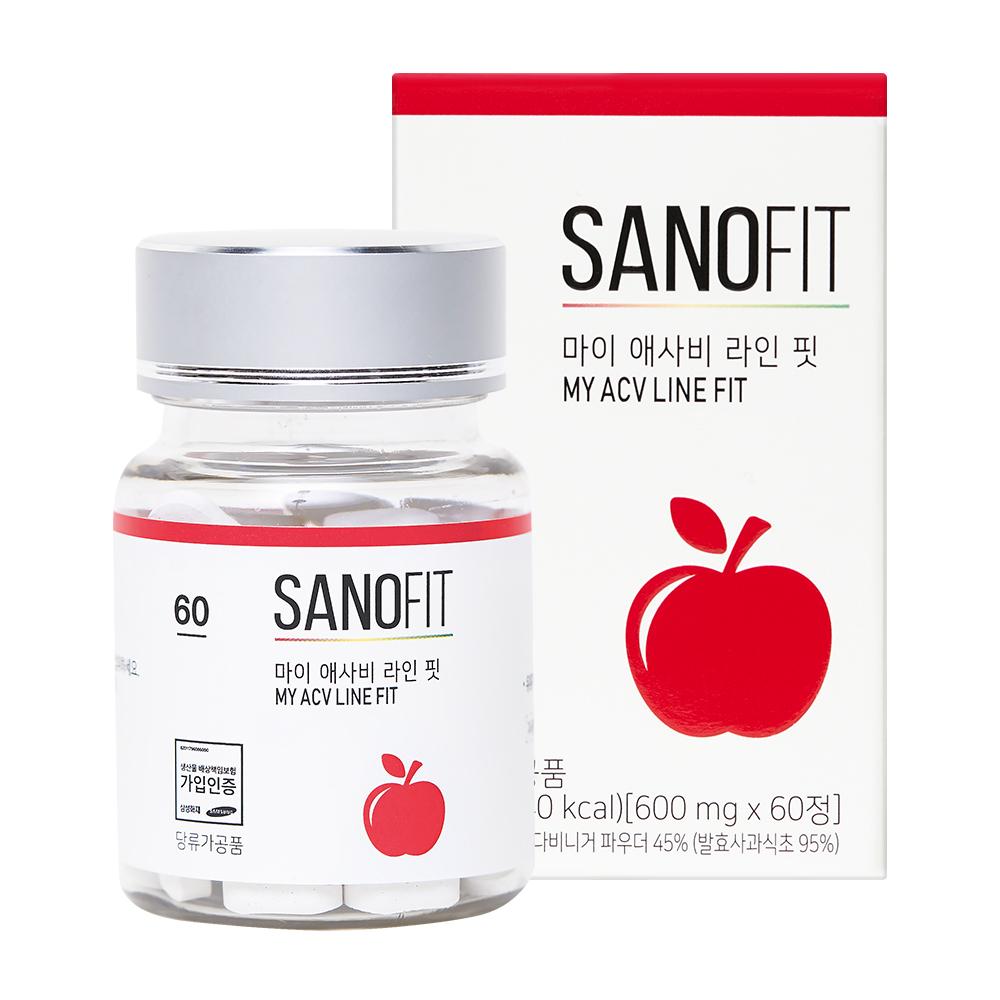 사노핏 마이 애사비 라인핏 애플사이다비니거 사과초모식초 60정 유기산