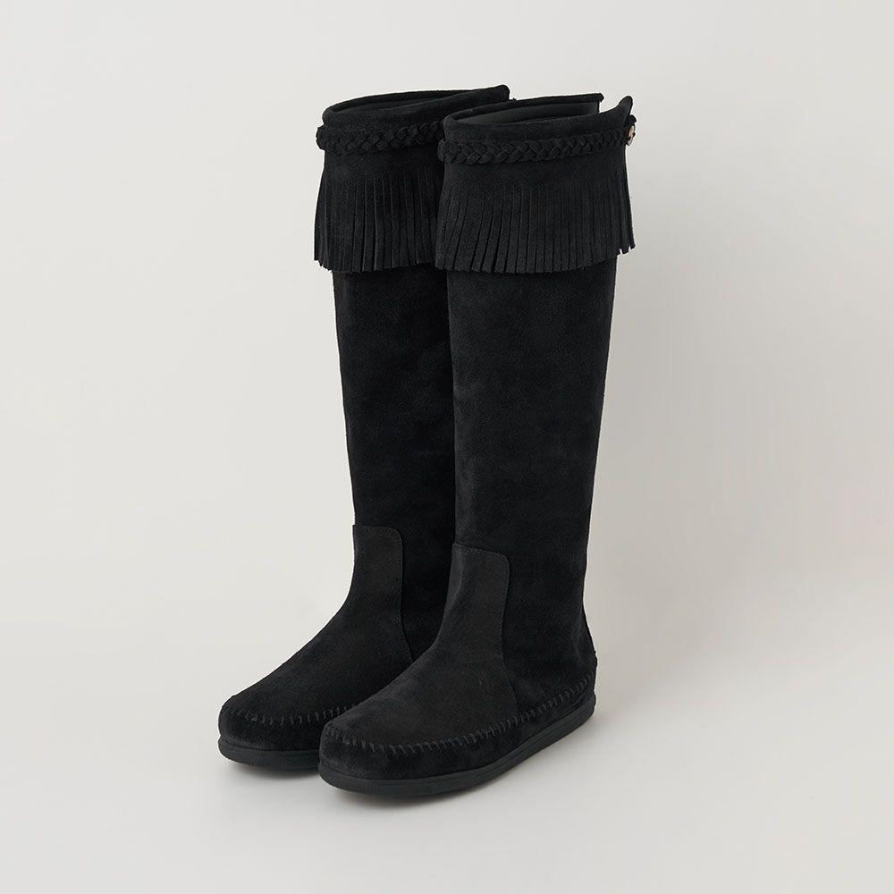 TASSEL LONG BOOTS (BLACK)