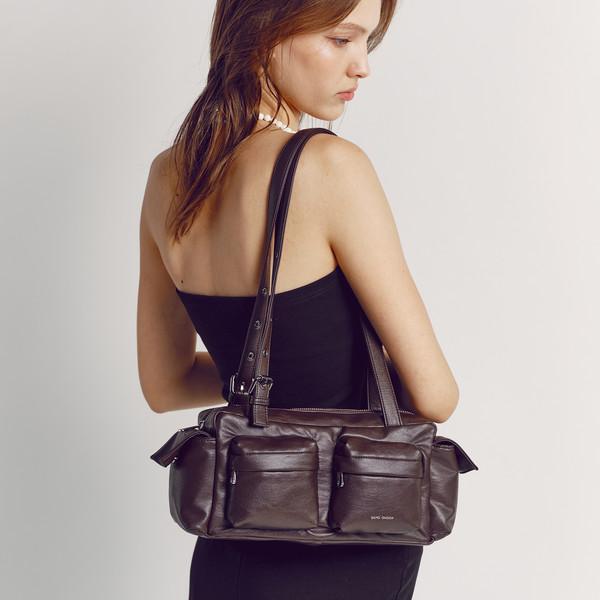 포켓 유틸리티백 pocket utility bag M nappa chocolate