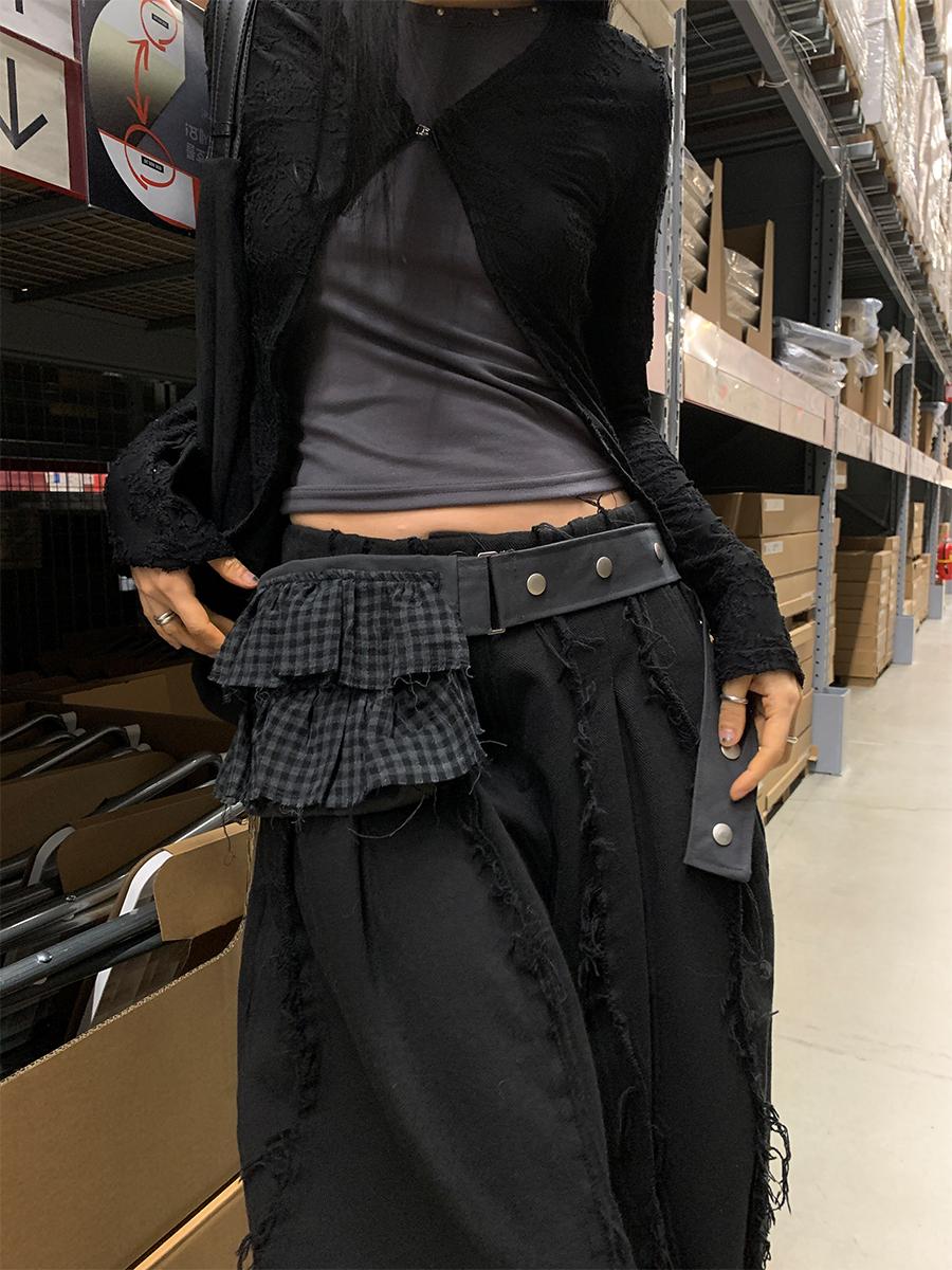 페인티드우드 Check belt-bag (2color)