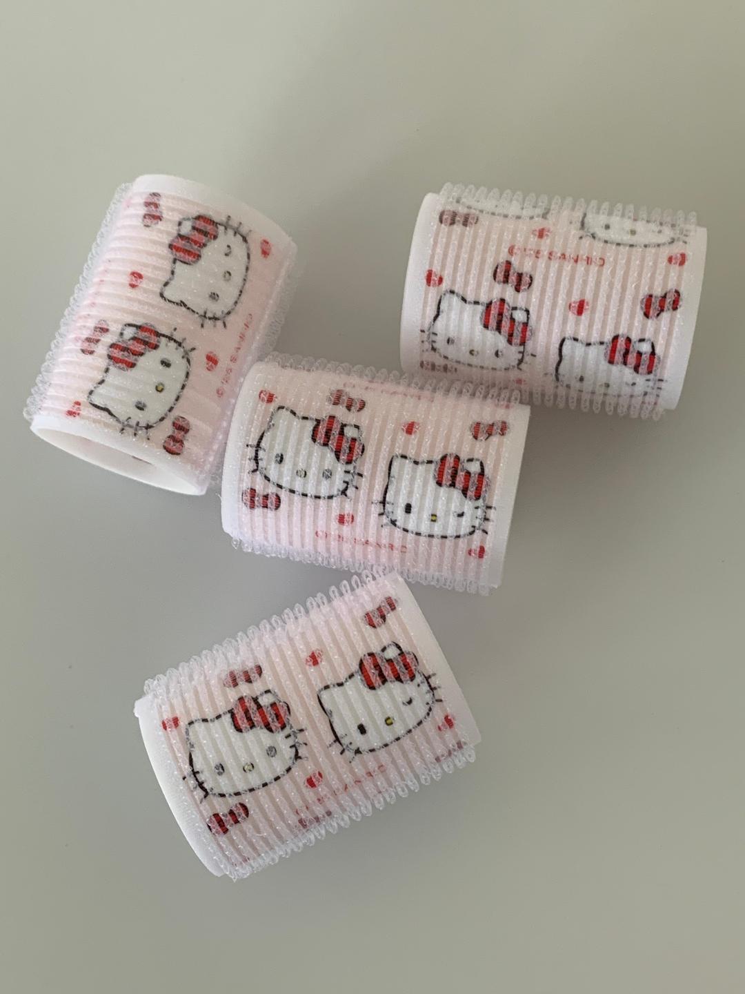 헬로키티 4p 헤어롤