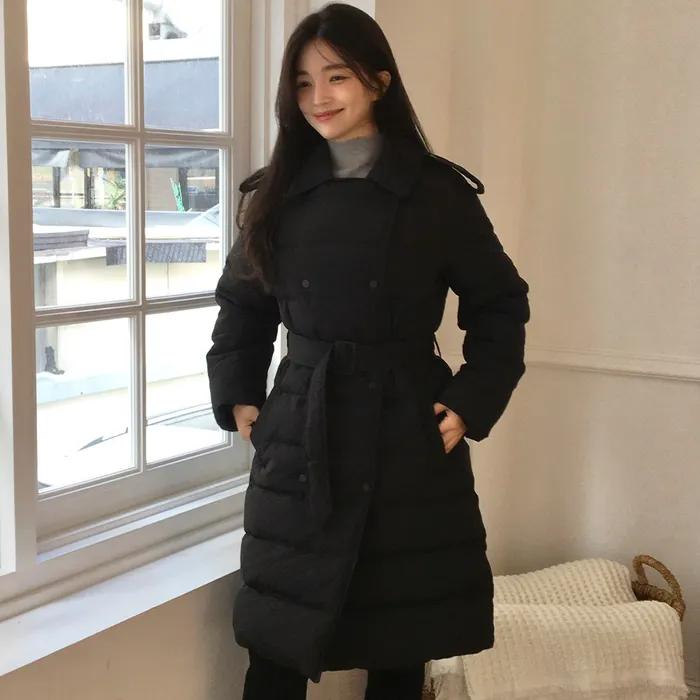 [여울 PICK][오늘출발] Vienna Trench Duck Down,BLACK