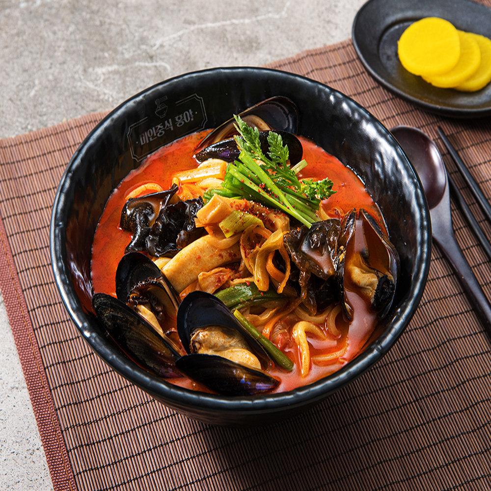 쿤마푸드 맛있는 미인중식 홍야 짬뽕 짬뽕밥