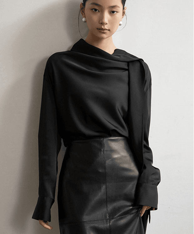 [얼리버드 SALE 30%] 아이린 스카프 블라우스