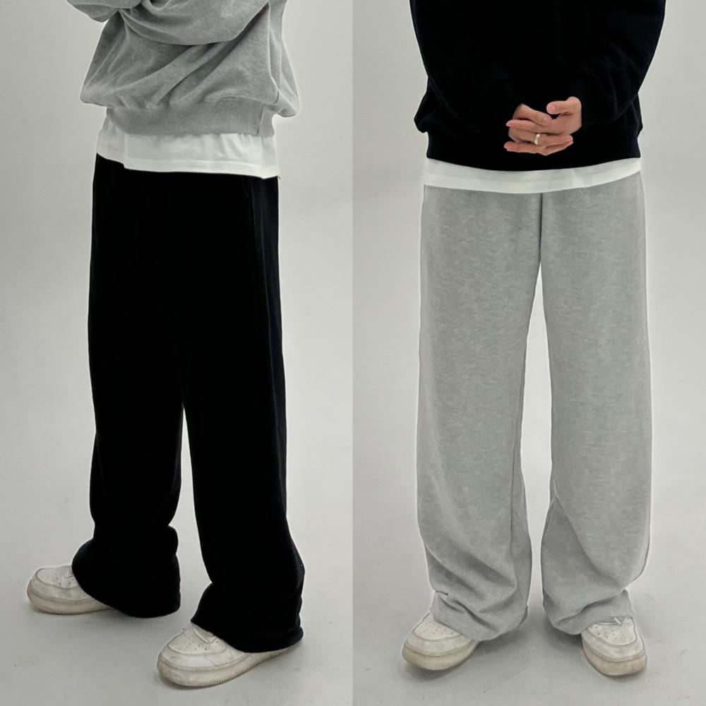 기장긴 스웻팬츠 남자와이드팬츠 키큰남자바지 빅사이즈