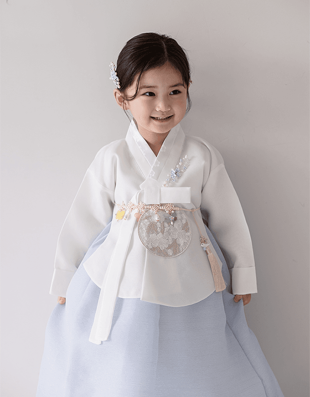 세린 하늘치마 백일 유아 아동 주니어한복