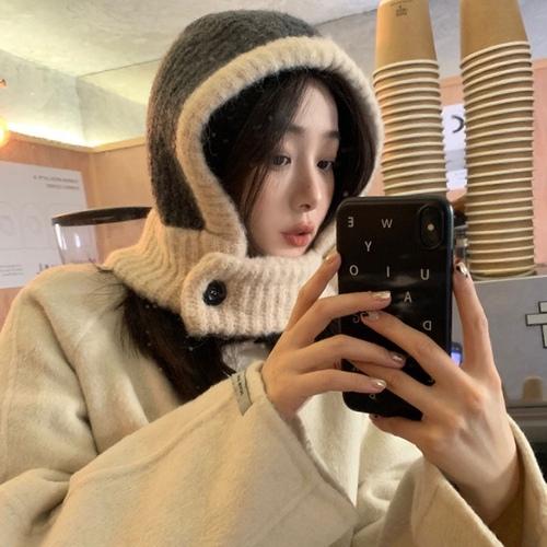 레이디23 🚀당일발송🚀[최저가] 양모20% 남녀공용 방한용품 후드넥 워머 바라클라바