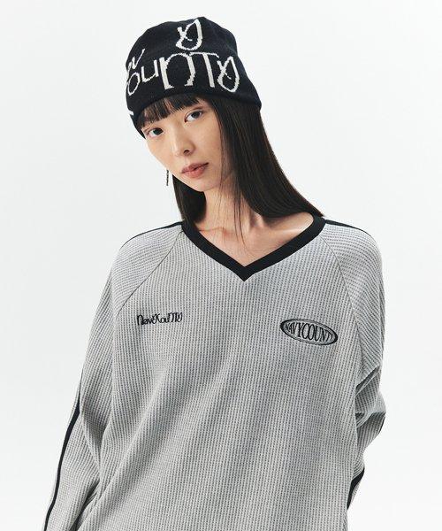 Habi Waffle jersey Top [Grey]