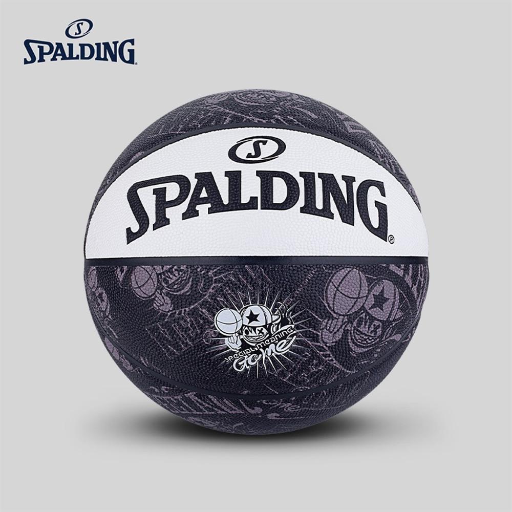 신형 NBA 스팔딩 농구공 한정판 MEANING PU 7호 실내외 77-745Y 블랙