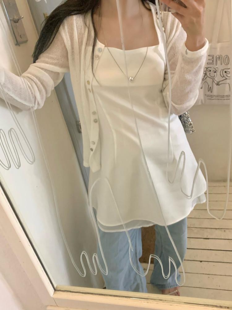 레이디 뷔스티에 레이어드 레이스 레이어드 원피스