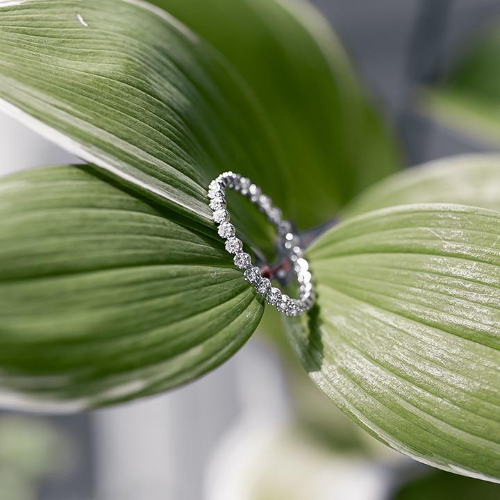 [925silver] 슬림눈꽃송이큐빅 실버 반지 보넥도 리우 착용 보이넥스트 도어 BOYNEXTDOOR