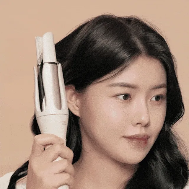 [똥손도 손쉽게!] 오토 고데기 자동 회전 볼륨 웨이브 아이롱 롤링 봉 고대기