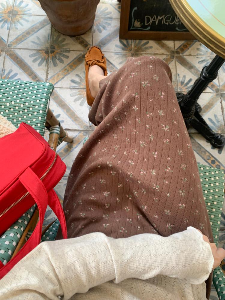 써니 플로럴 롱 스커트 3color