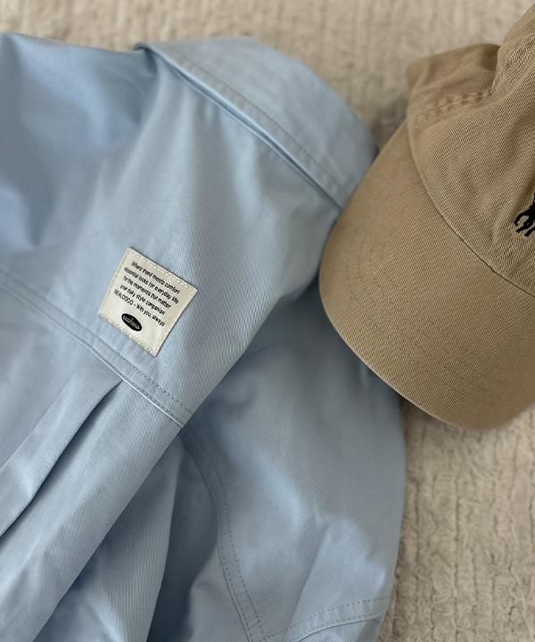 리얼코코 [+피치기모🔥/스탠다드/오버핏/made] 베리온 라벨 셔츠