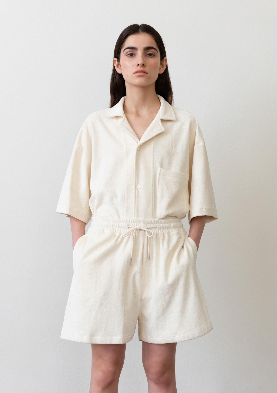 TERRY WEEKEND WEAR SET (BUTTER CREAM)