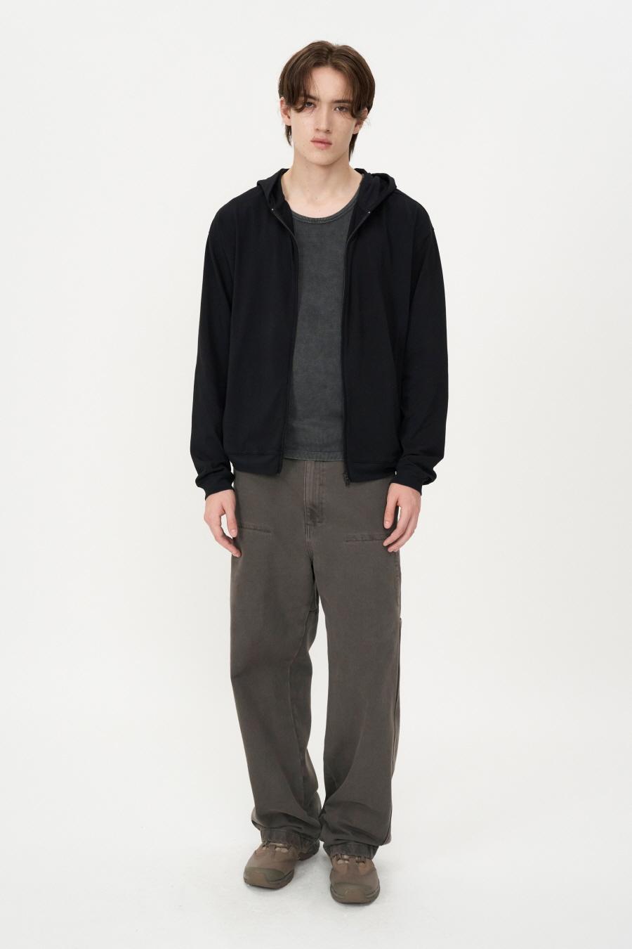 라이트웨이트 집업 후디 BLACK