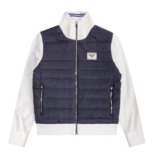 Knit Hybrid Down Jacket_Navy