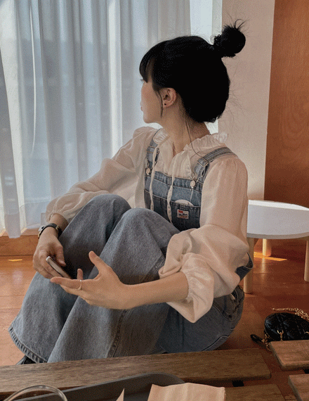 제로원데님오버롤팬츠