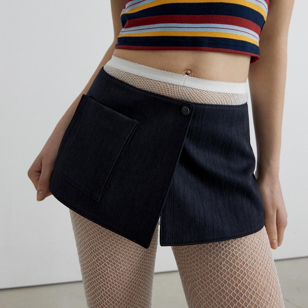 JACQUARD SKIRT BELT_NAVY