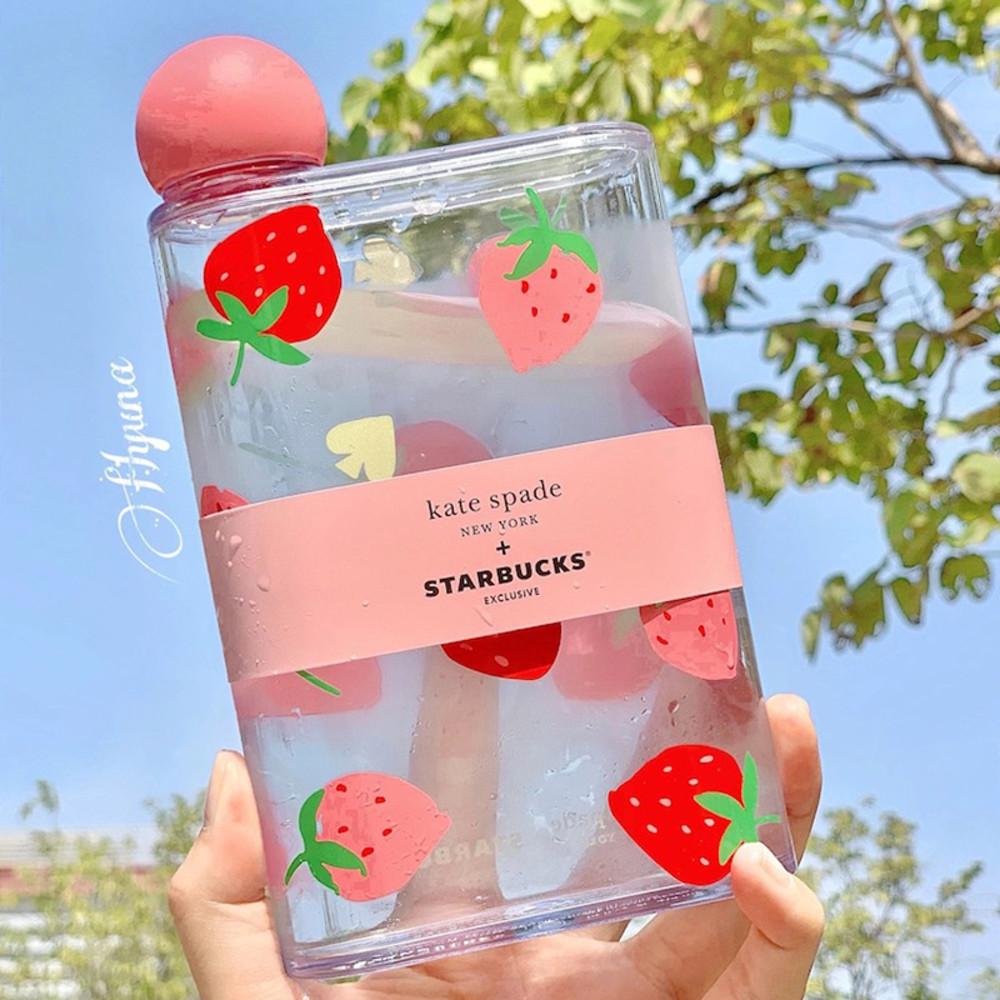 스타벅스 x 케이트 스페이드 콜라보 41ml 딸기 물통 워터보틀 운동헬스 물병 스벅 수통