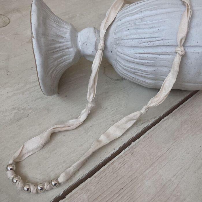 creed silk ribborn necklace 크리드 실크리본 네크리스