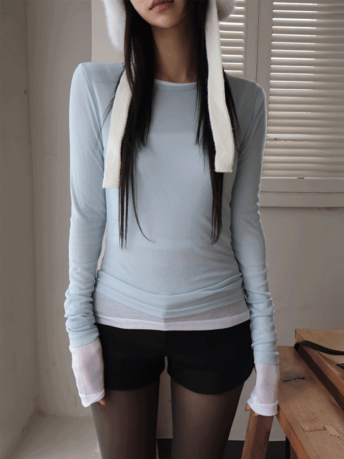 pick layered long sleeve t-shirt