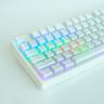 푸딩 키캡 OEM 화이트 커스텀 PBT RGB LED 투과 한무무 반 투명 이중사출
