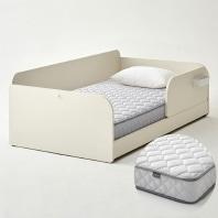 한샘 샘키즈 슈퍼싱글침대 SS 데이베드+안전가드 100cm+샘키즈 알러지케어 매트리스 SS