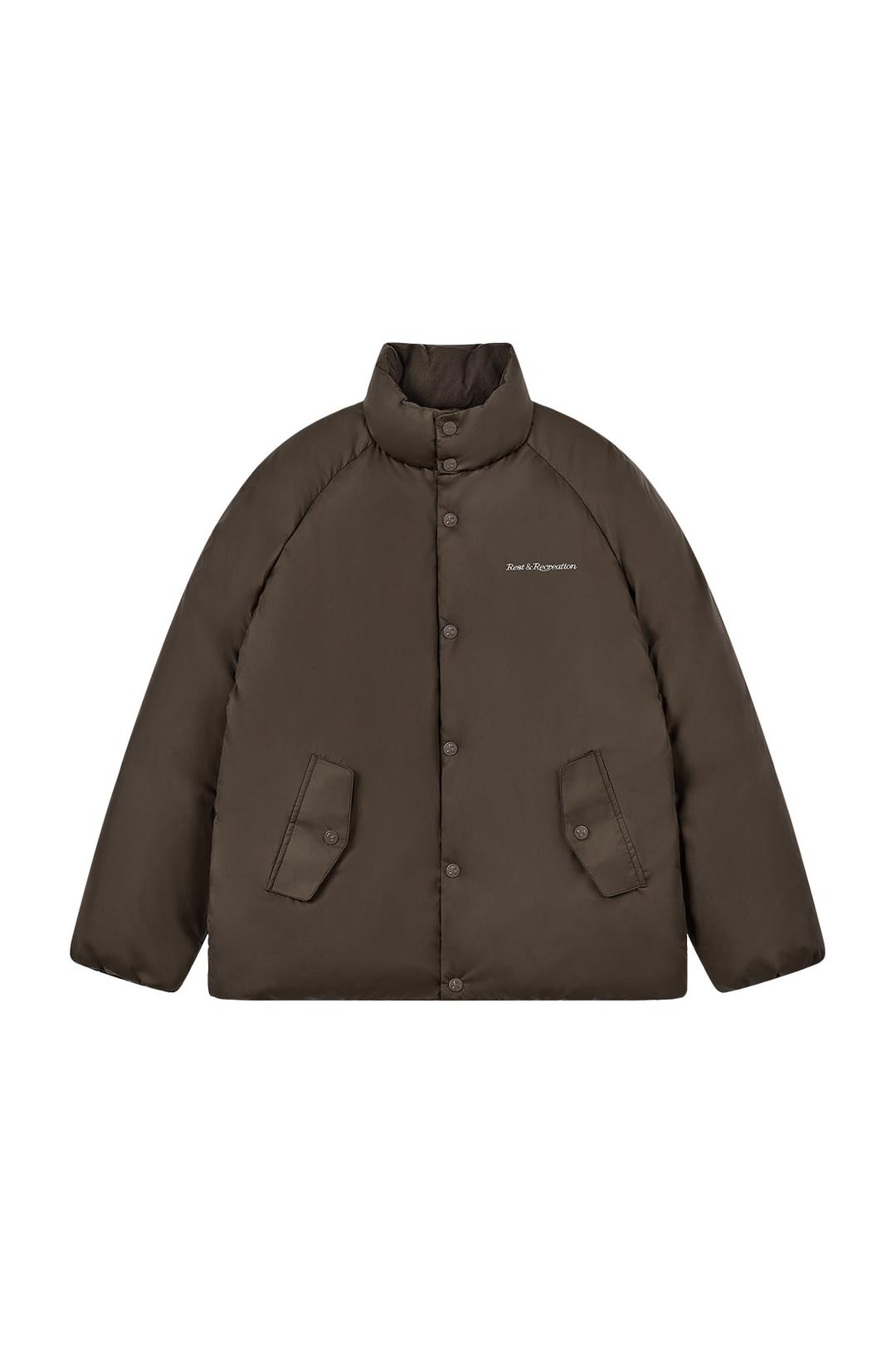 RAGLAN DOWN JUMPER - BROWN