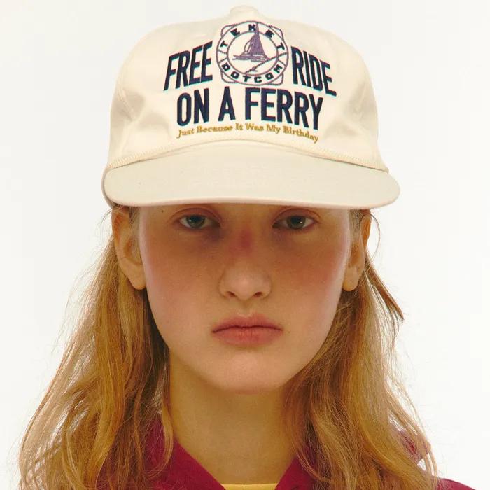 Ferry Satin Cap White
